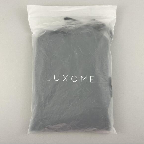 Luxome Pillowcase Set King Charcoal Cooling Viscose Bamboo Silky Hypoallergenic - Picture 9 of 10